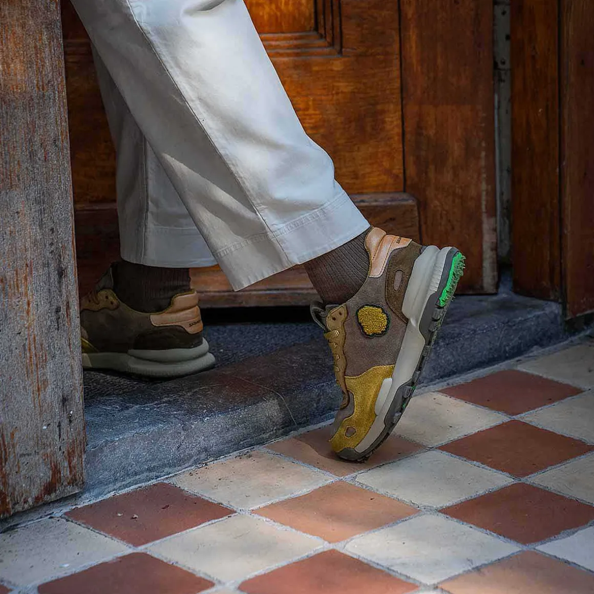 Chacrona-Wildleder | Loden Khaki
