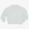 Sweatshirt Oversize Bio-Baumwolle | Illusionsblauer Chenille