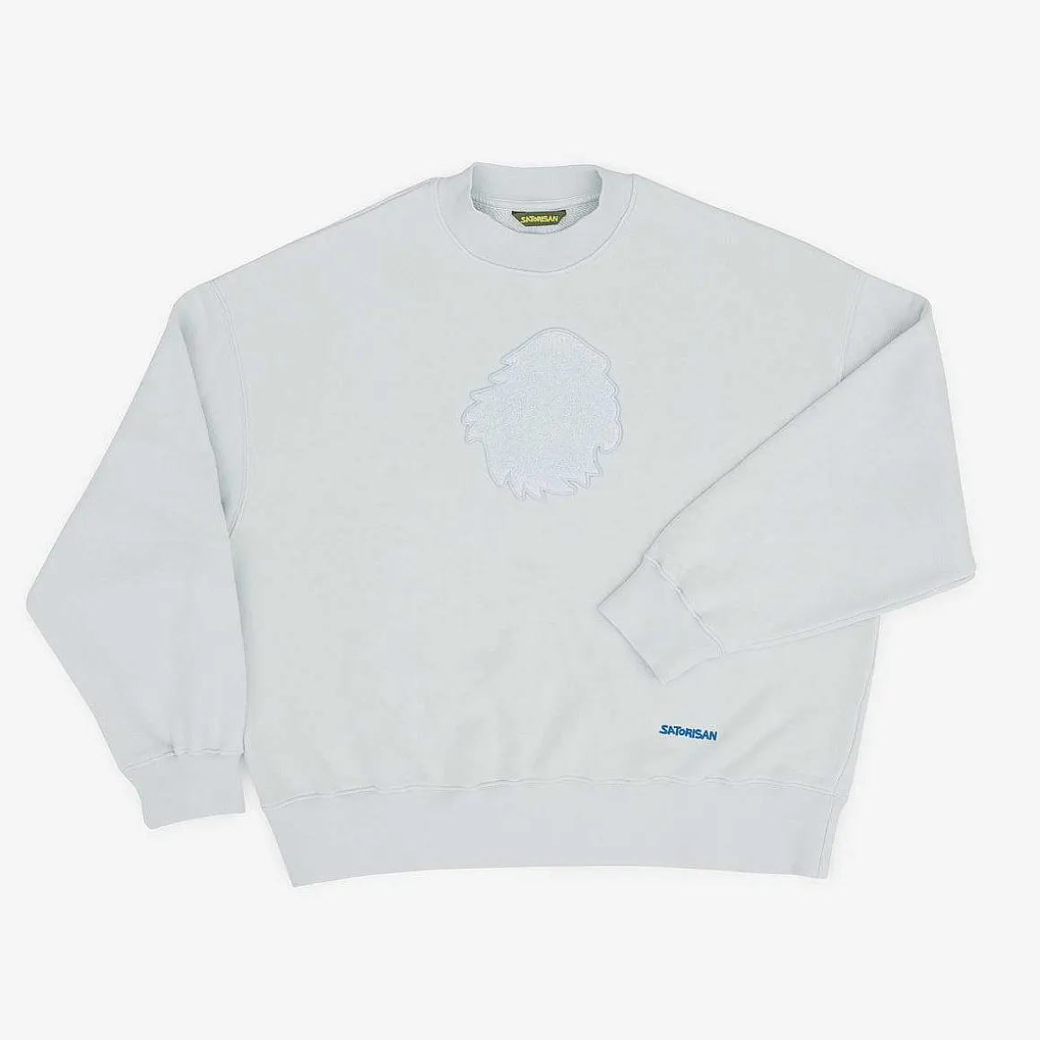Sweatshirt Oversize Bio-Baumwolle | Illusionsblauer Chenille