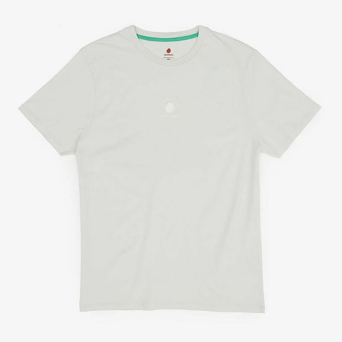T-Shirt Aus Bio-Baumwolle Mit Normaler Passform | Kristalliner Gruner Freiheitsstaat