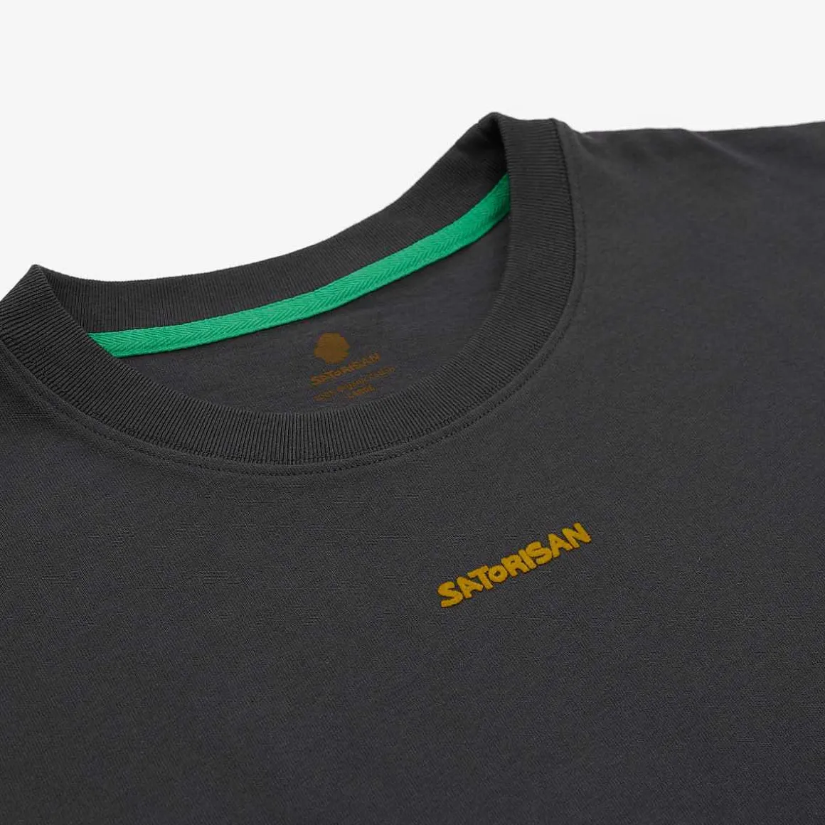 T-Shirt Oversize Bio-Baumwolle | Kohle-Herzauge